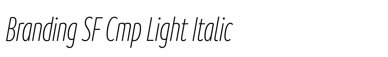 Branding SF Cmp Light Italic